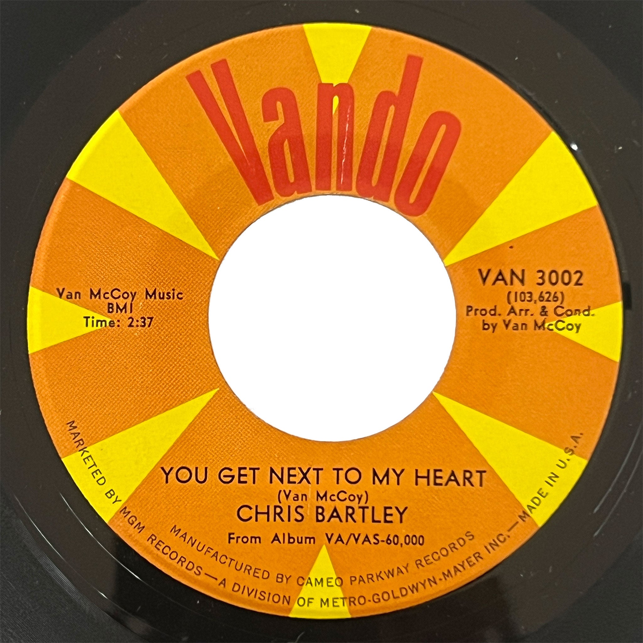 Chris Bartley - You Get Next To My Heart
