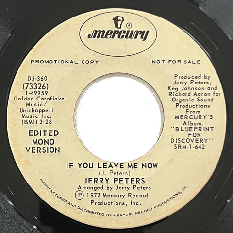 Jerry Peters - If You Leave Me (promo)