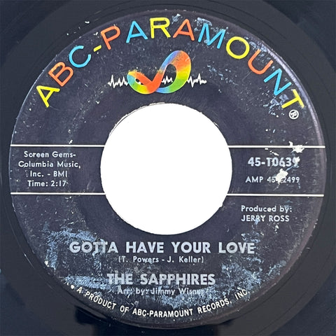 Sapphires - Gotta Have Your Love