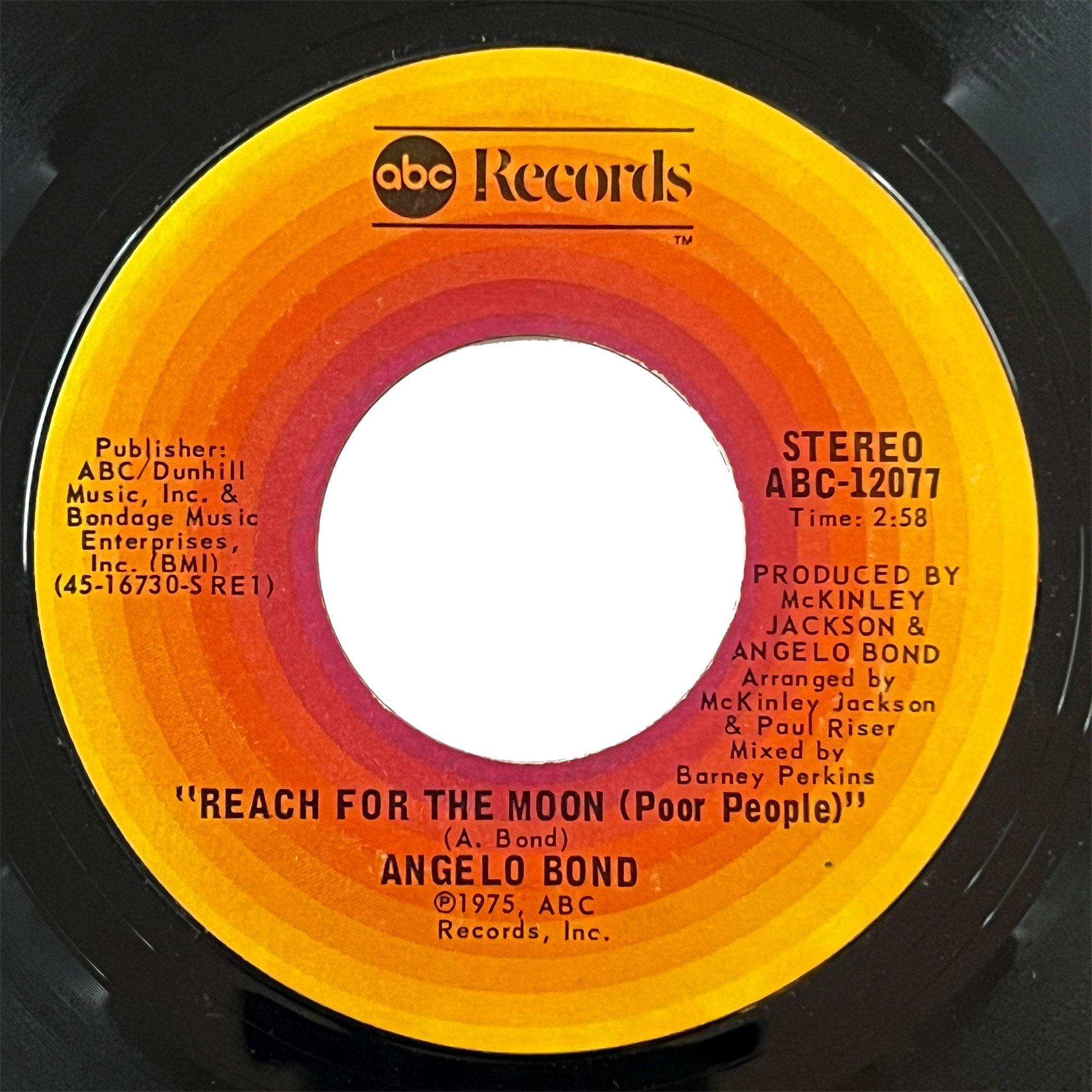Angelo Bond - Reach For The Moon (Poor People)