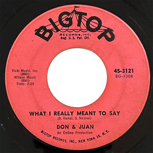 Don and Juan - What I Really Meant To Say