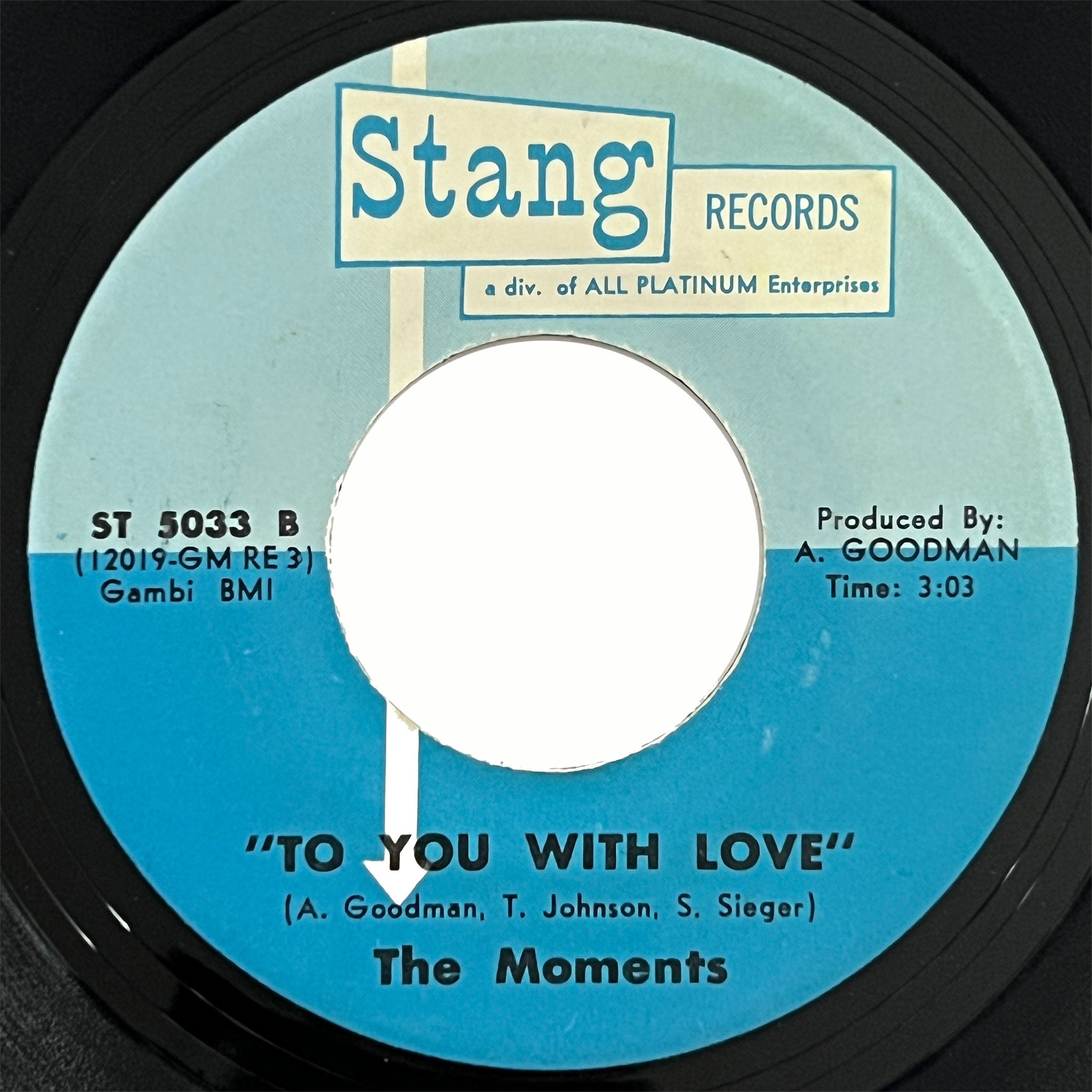 Moments - To You With Love (single sided)