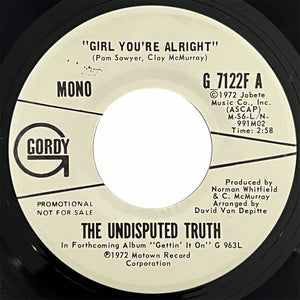 The Undisputed Truth - Girl, You're Alright (promo)