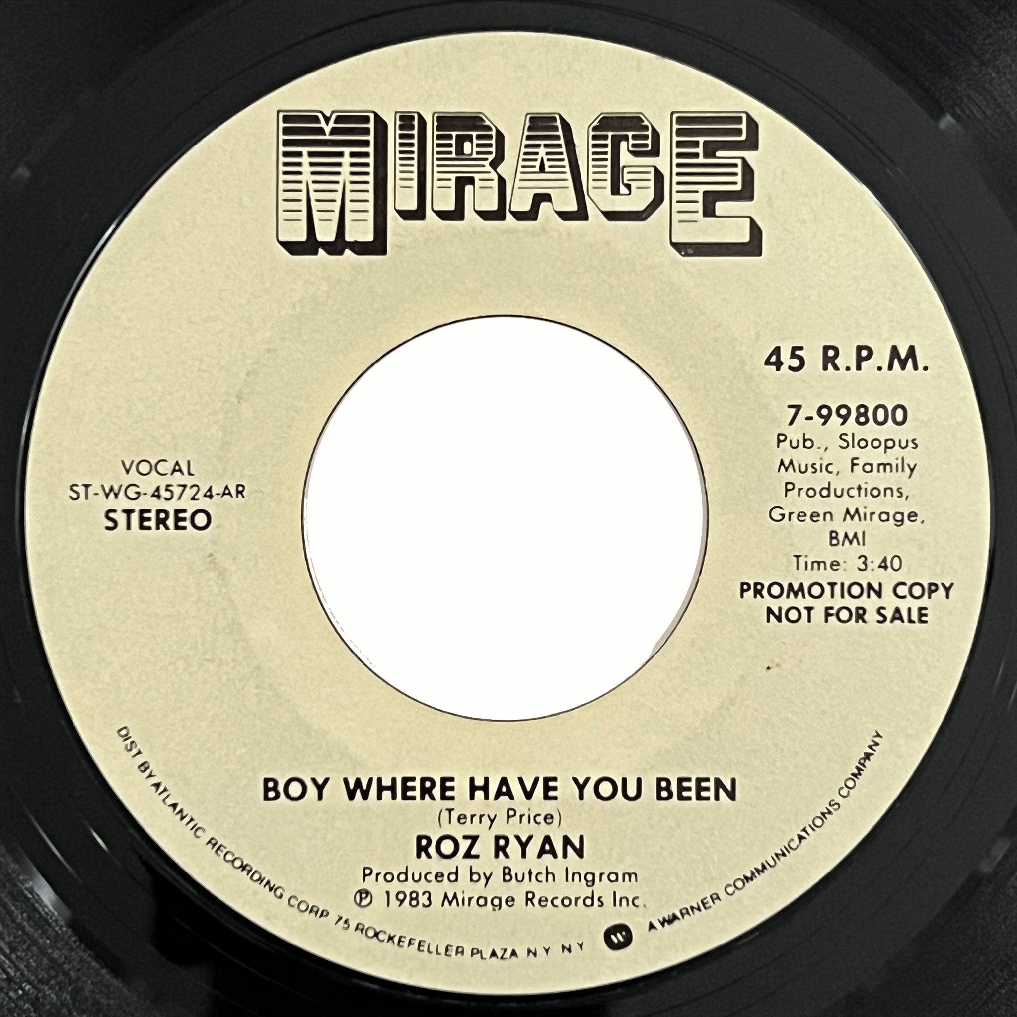 Roz Ryan - Boy Where Have You Been (promo)