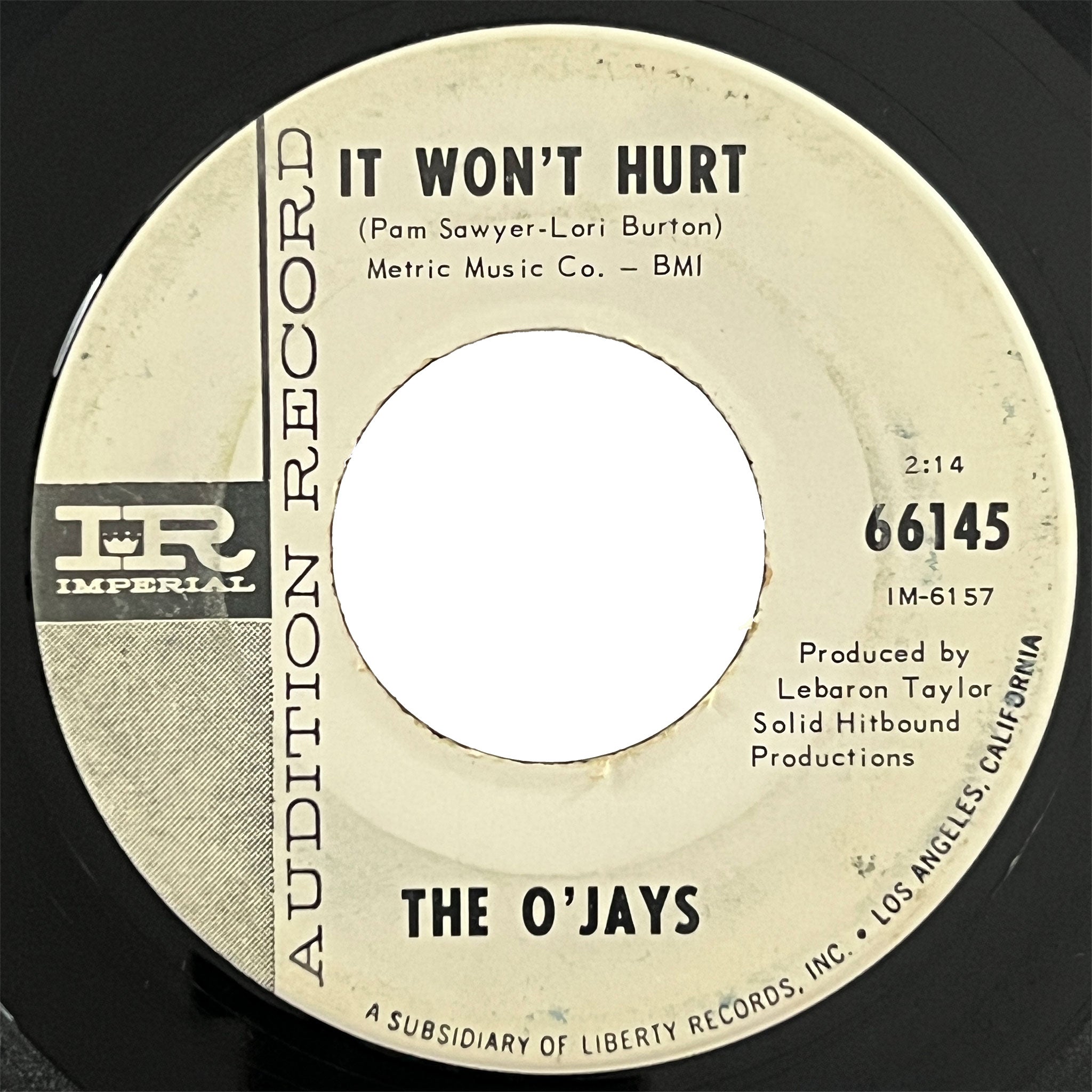 O'Jays - It Won't Hurt (promo)