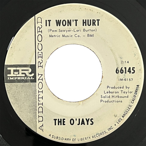 O'Jays - It Won't Hurt (promo)