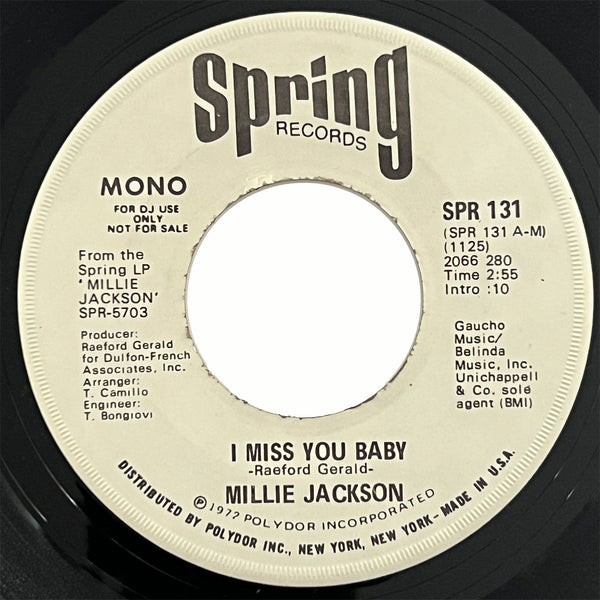 Millie Jackson - I Miss You Baby (promo)