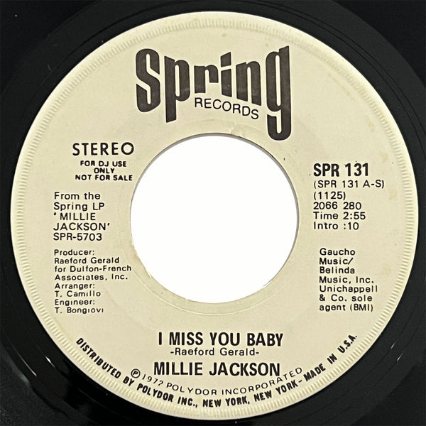 Millie Jackson - I Miss You Baby (promo)