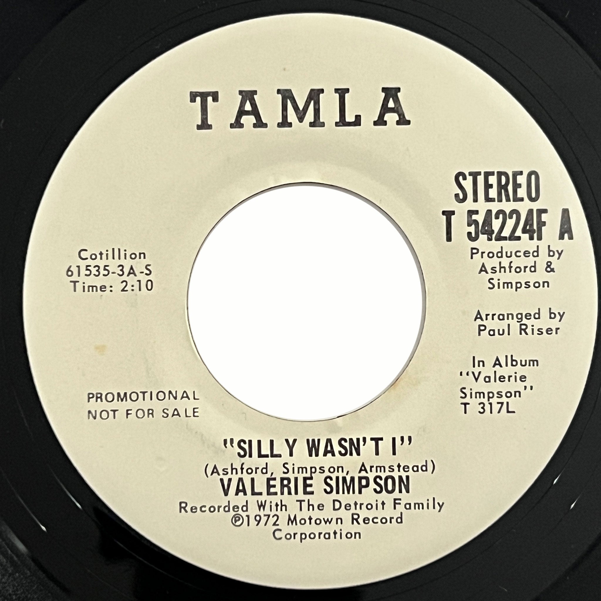 Valerie Simpson - Silly Wasn't I (promo)