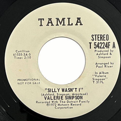Valerie Simpson - Silly Wasn't I (promo)