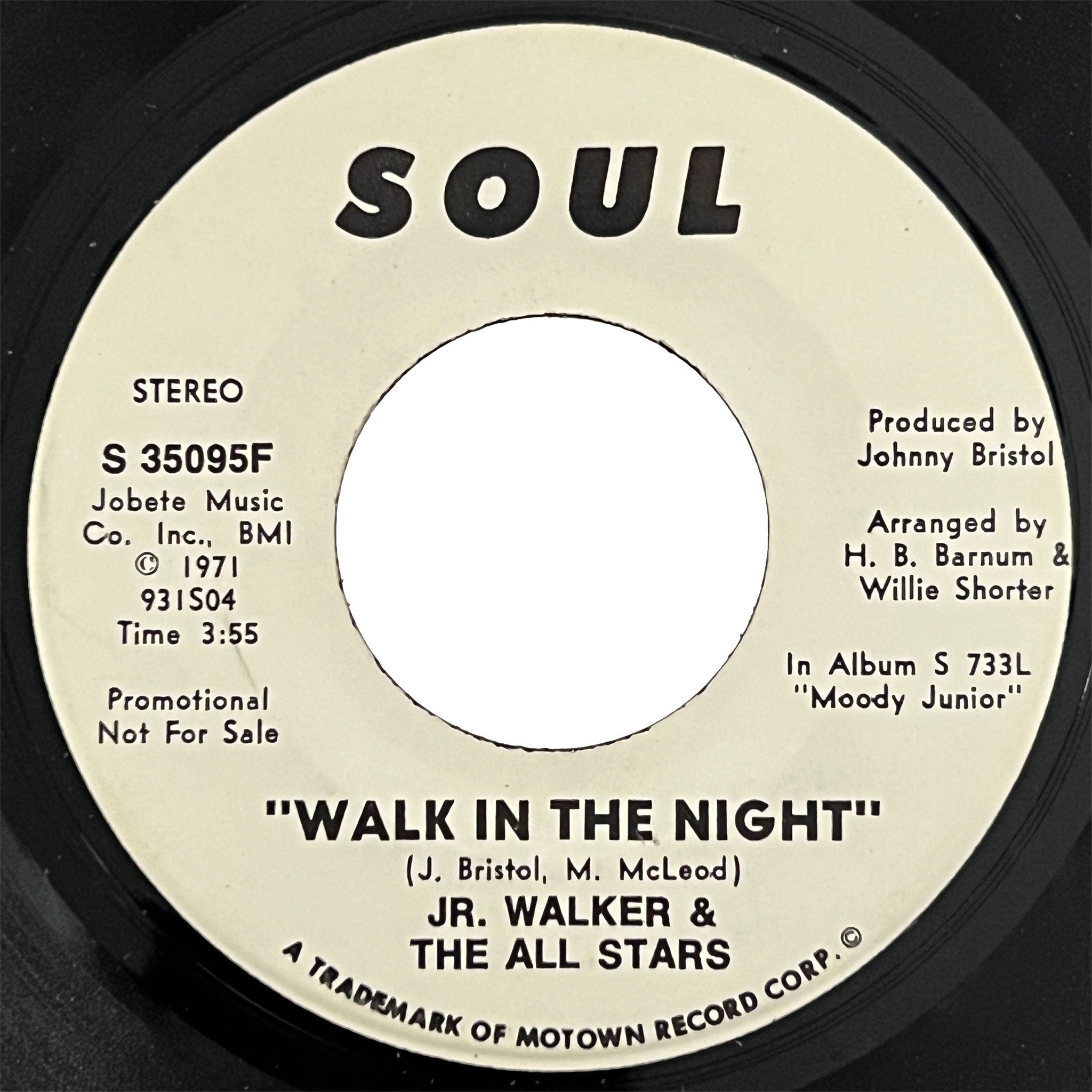 Jr. Walker - Walk In The Night (promo)