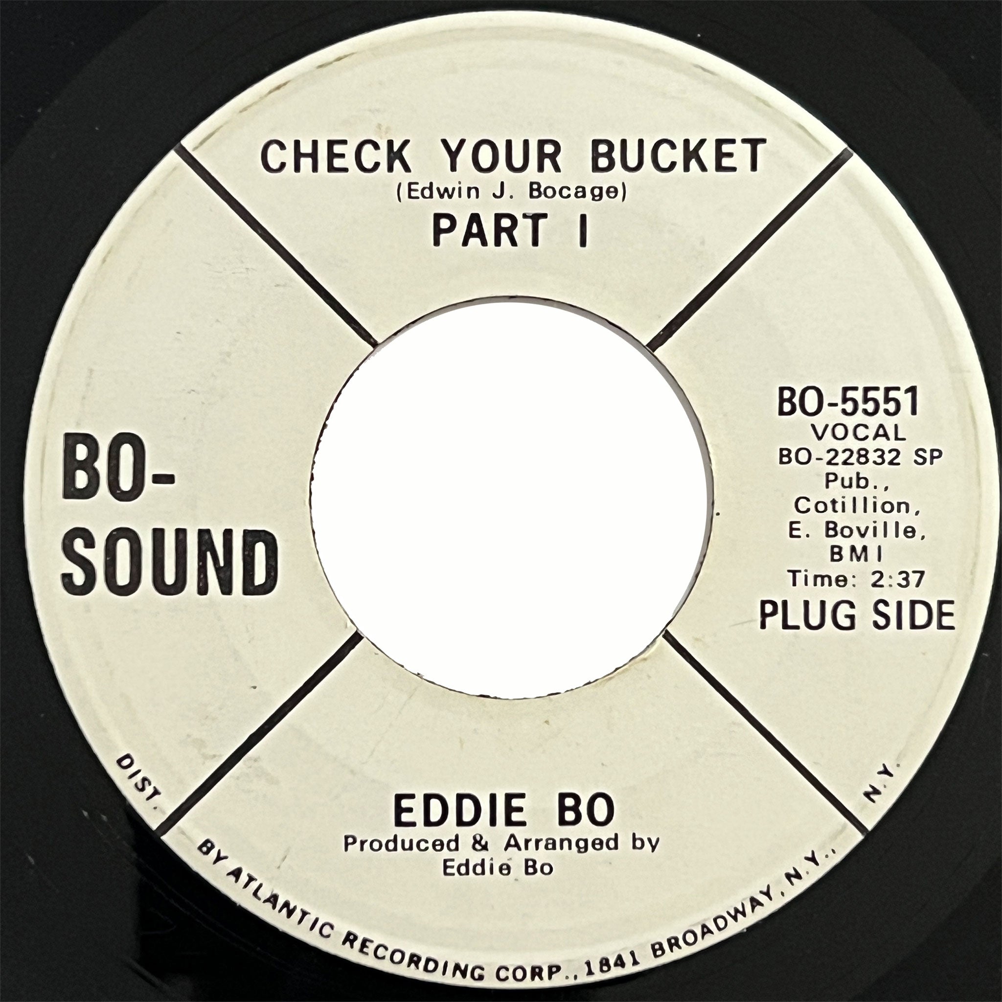 Eddie Bo - Check Your Bucket (promo)