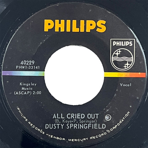 Dusty Springfield - All Cried Out