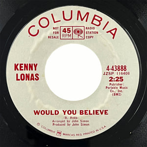 Kenny Lonas - Would You Believe (promo)