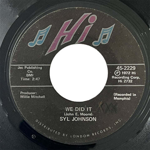 Syl Johnson - We Did It