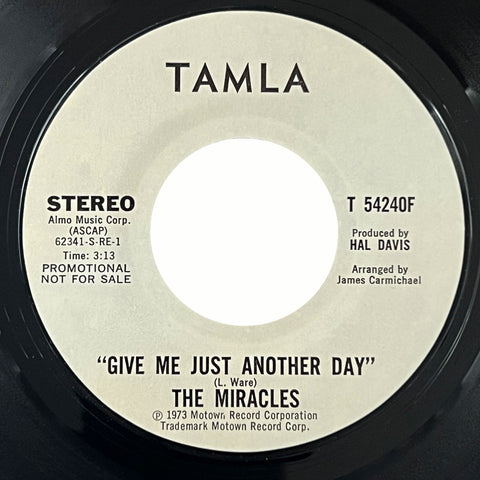Miracles - Give Me Just Another Day (promo)