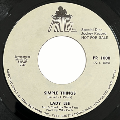 Lady Lee - Simple Things (promo)