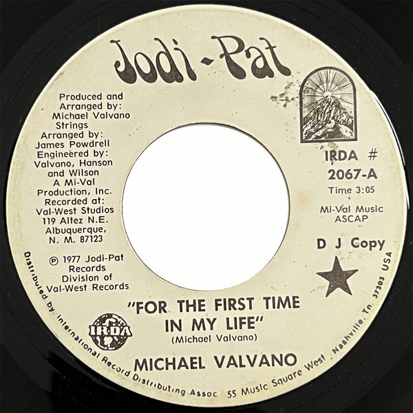 Michael Valvano - For The First Time In My Life (promo)