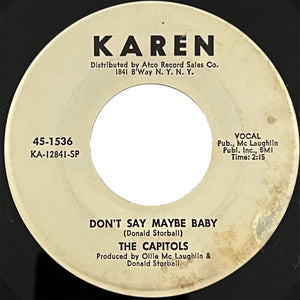 Capitols - Don't Say Maybe Baby (promo)