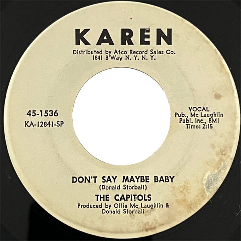 Capitols - Don't Say Maybe Baby (promo)