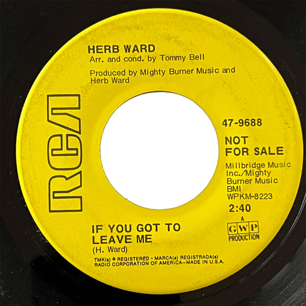 Herb Ward - Honest To Goodness (promo)