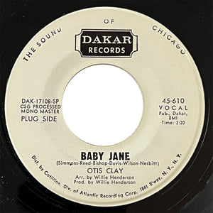 Otis Clay - Baby Jane (promo)