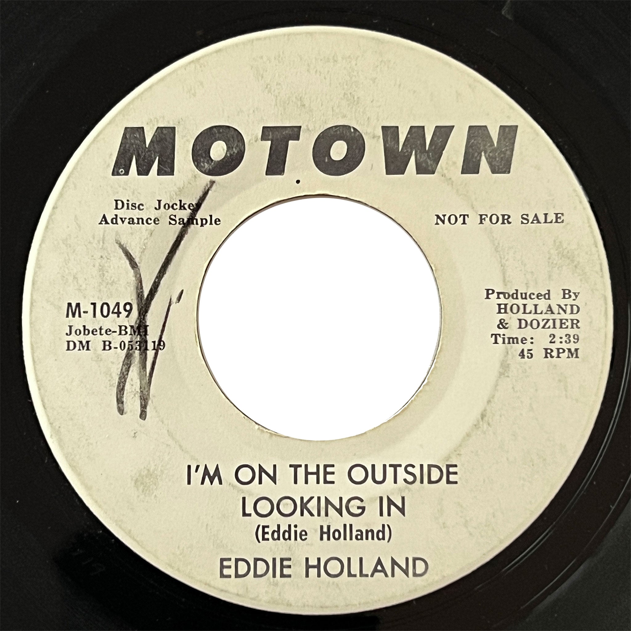 Eddie Holland - I'm On The Outside Looking In (promo)