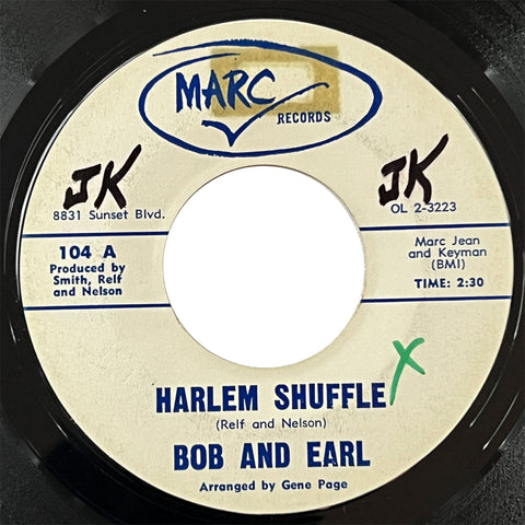 Bob and Earl - Harlem Shuffle