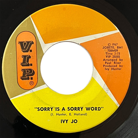 Ivy Jo - Sorry Is A Sorry Word