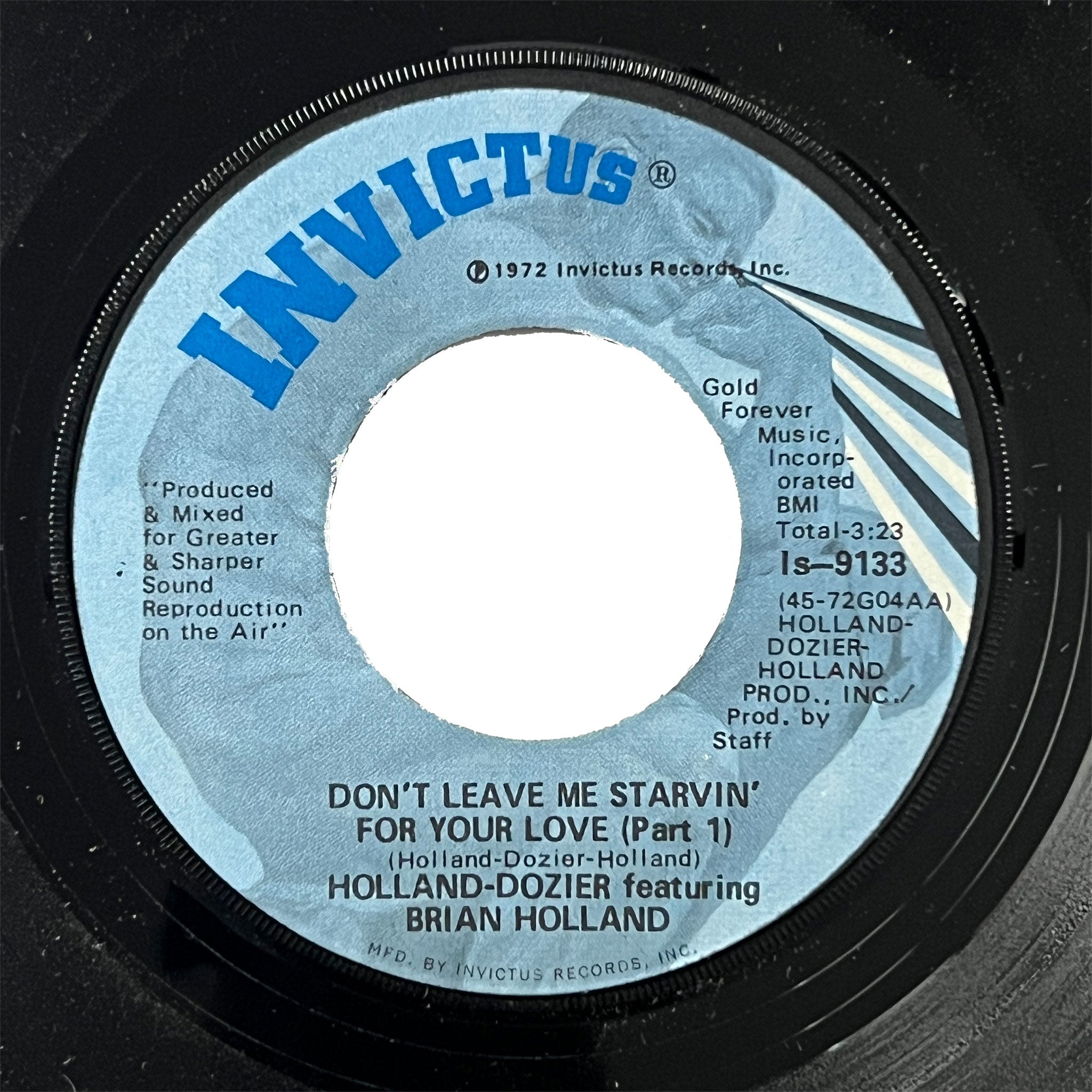Holland-Dozier - Dont Leave Me Starvin For Your Love