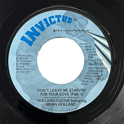 Holland-Dozier - Dont Leave Me Starvin For Your Love
