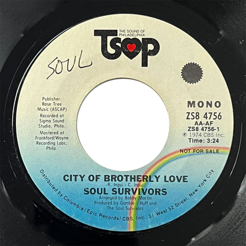 Soul Survivors - City Of Brotherly Love (promo)
