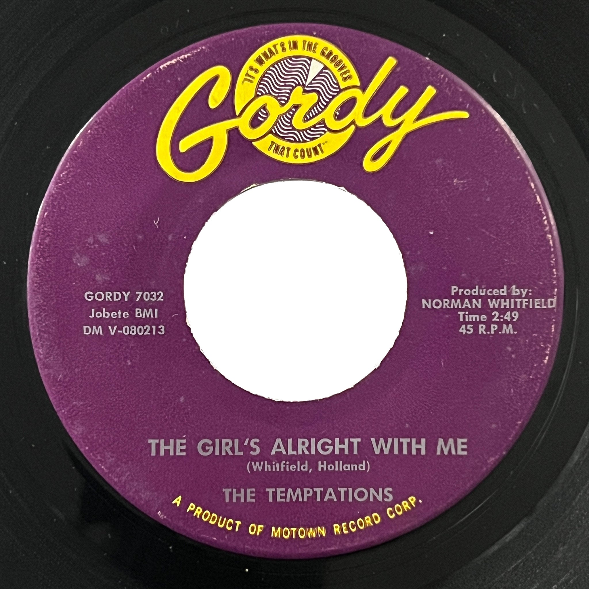 Temptations - Girl's Alright With Me