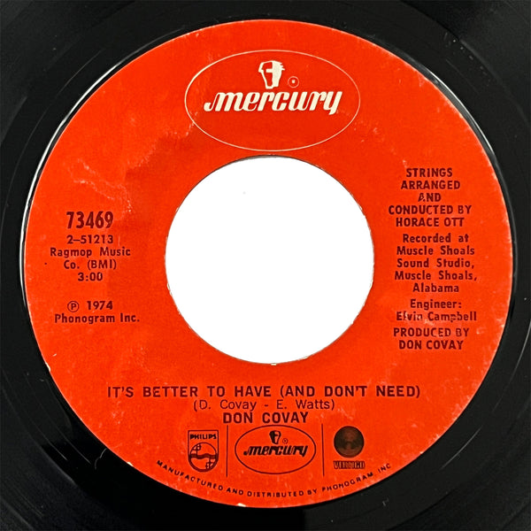 Don Covay - It's Better To Have (And Don't Need)