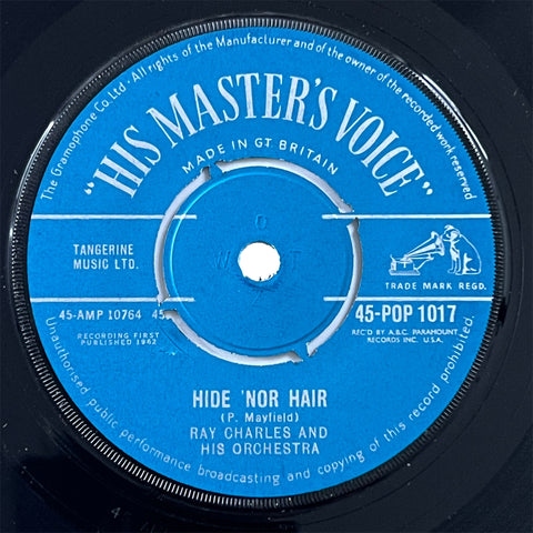 Ray Charles - Hide 'Nor Hair (UK)