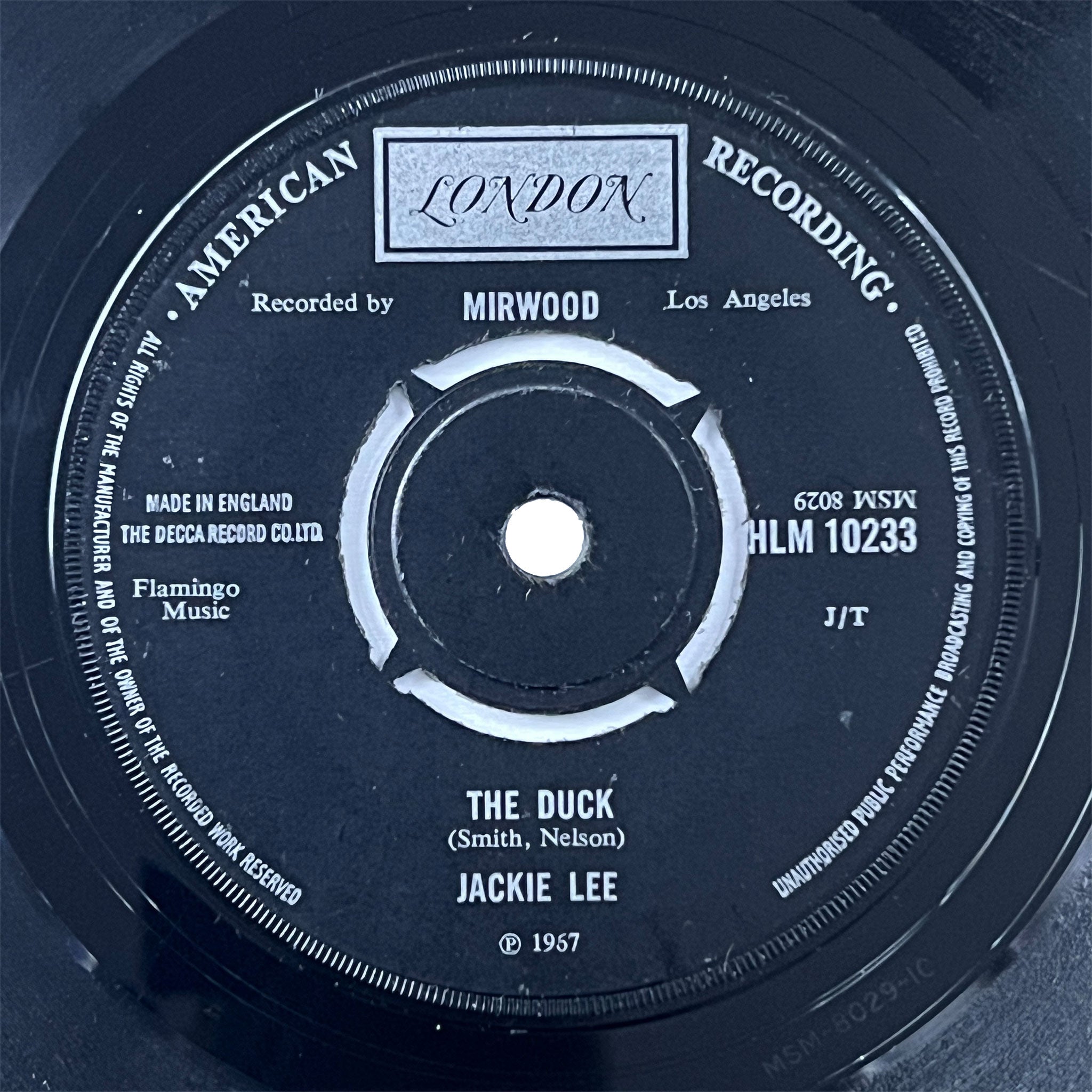 Jackie Lee - The Duck (UK)