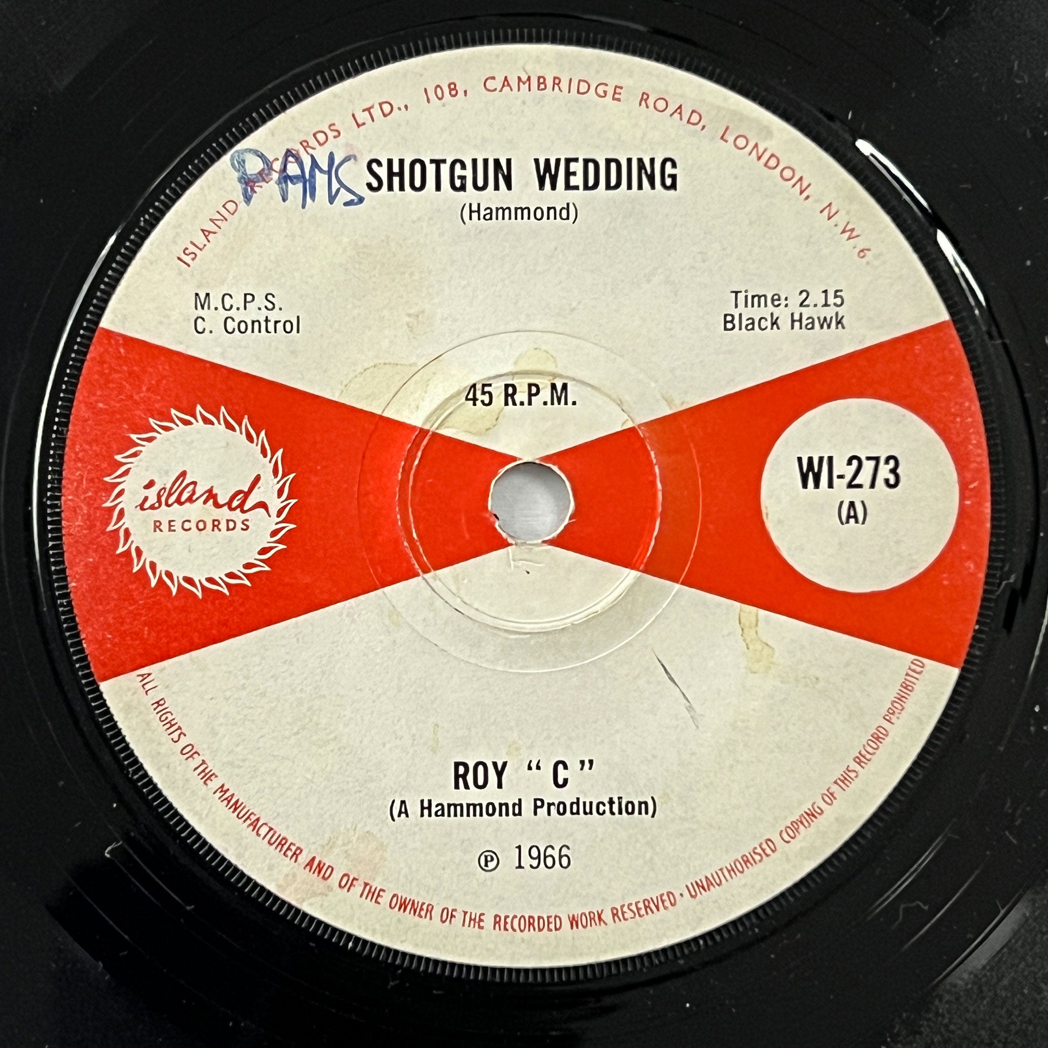 Roy C - Shotgun Wedding (UK)