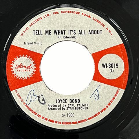Joyce Bond - Tell Me What It's About (UK)