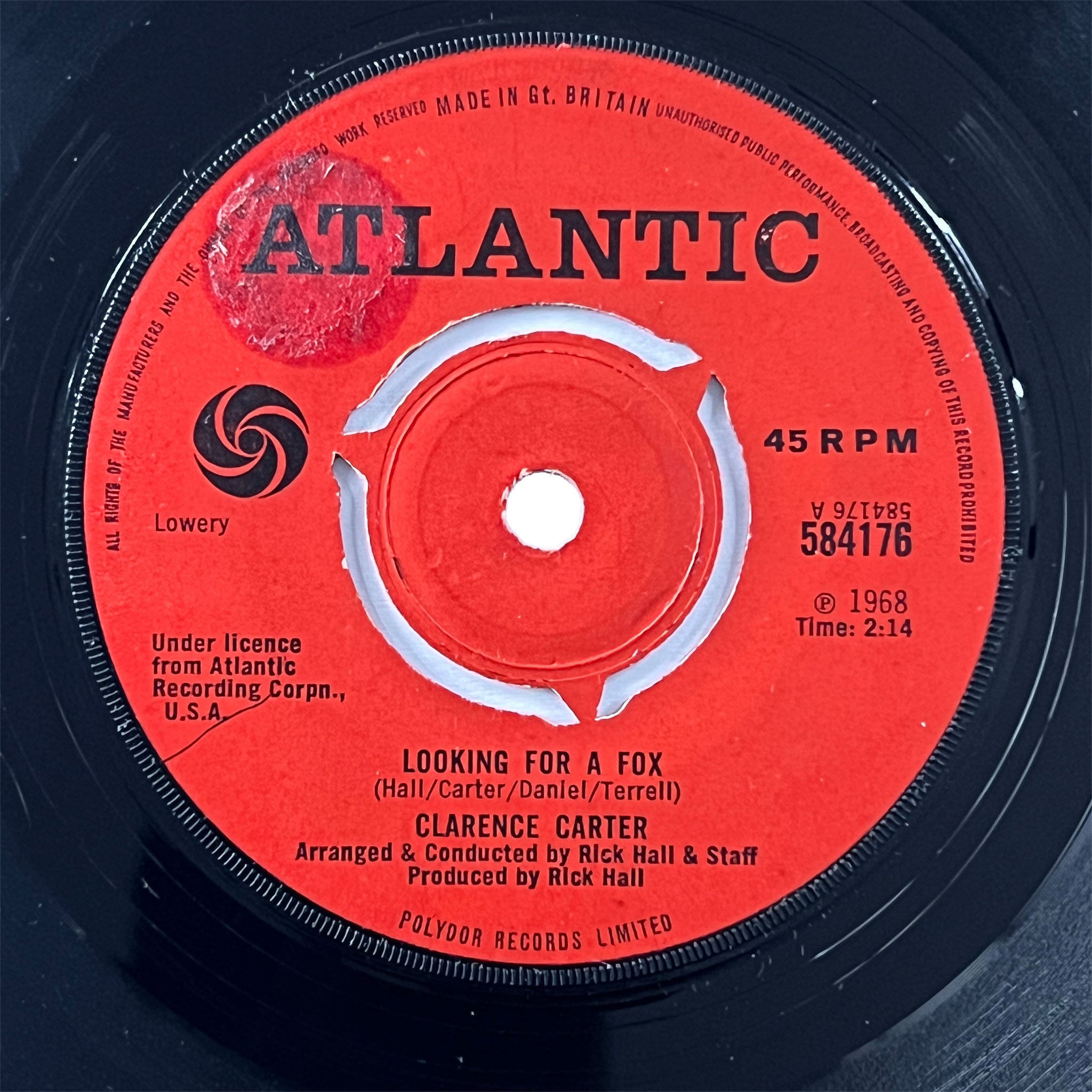 Clarence Carter - Looking For A Fox (UK)