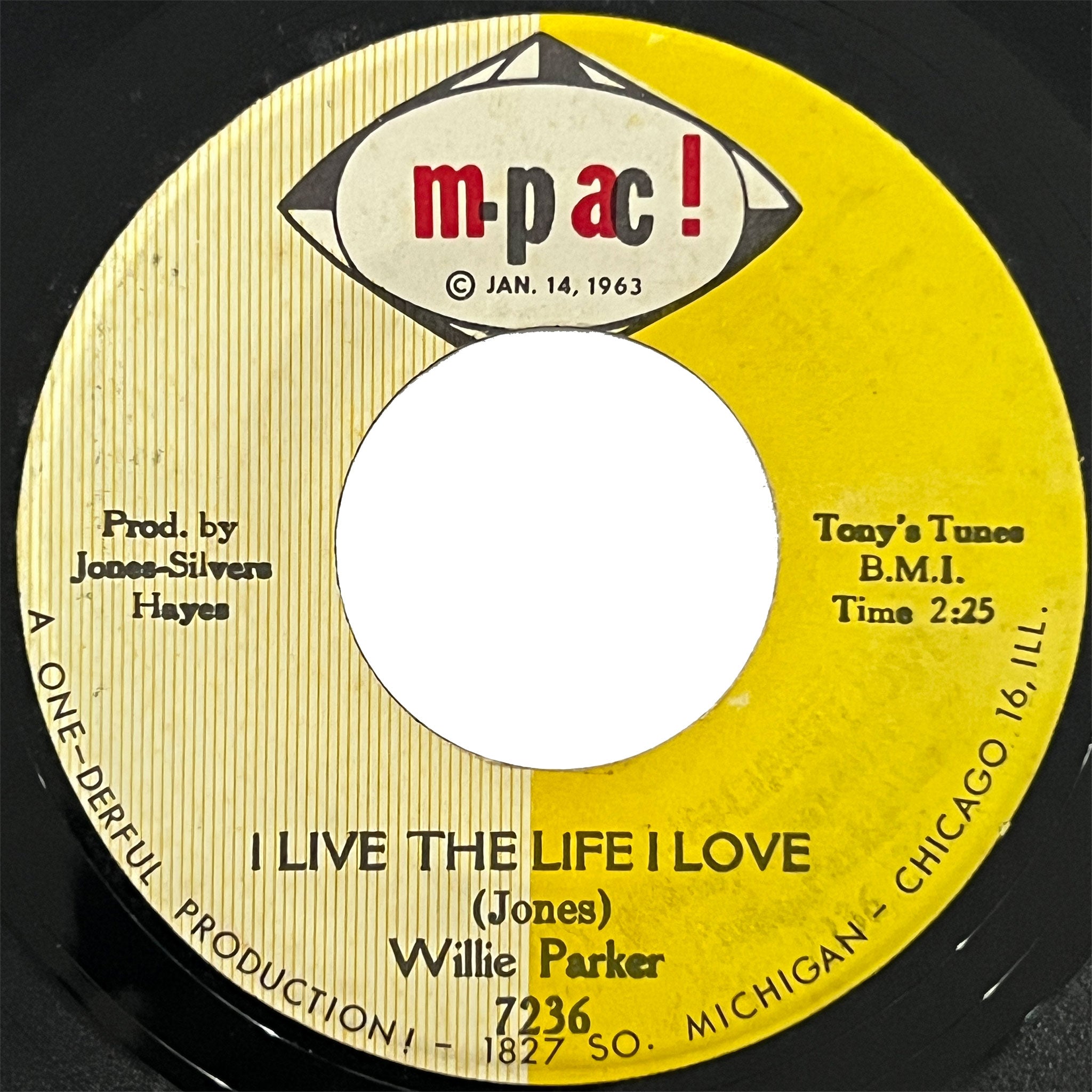 Willie Parker - I Live The Life I Love