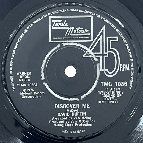 David Ruffin - Discover Me (UK)