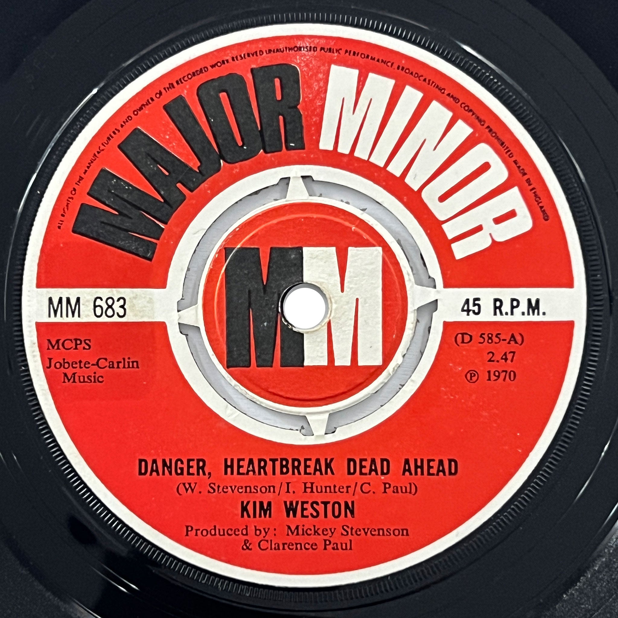 Kim Weston - Danger, Heartbreak Dead Ahead (UK)