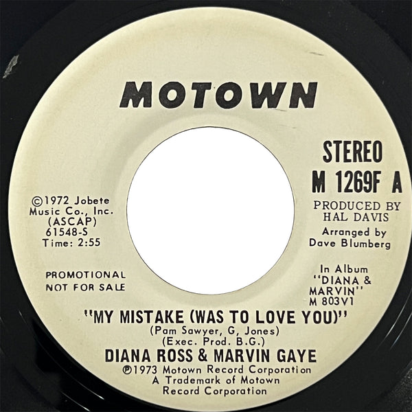 Diana Ross and Marvin Gaye - My Mistake (Was To Love You) (promo)