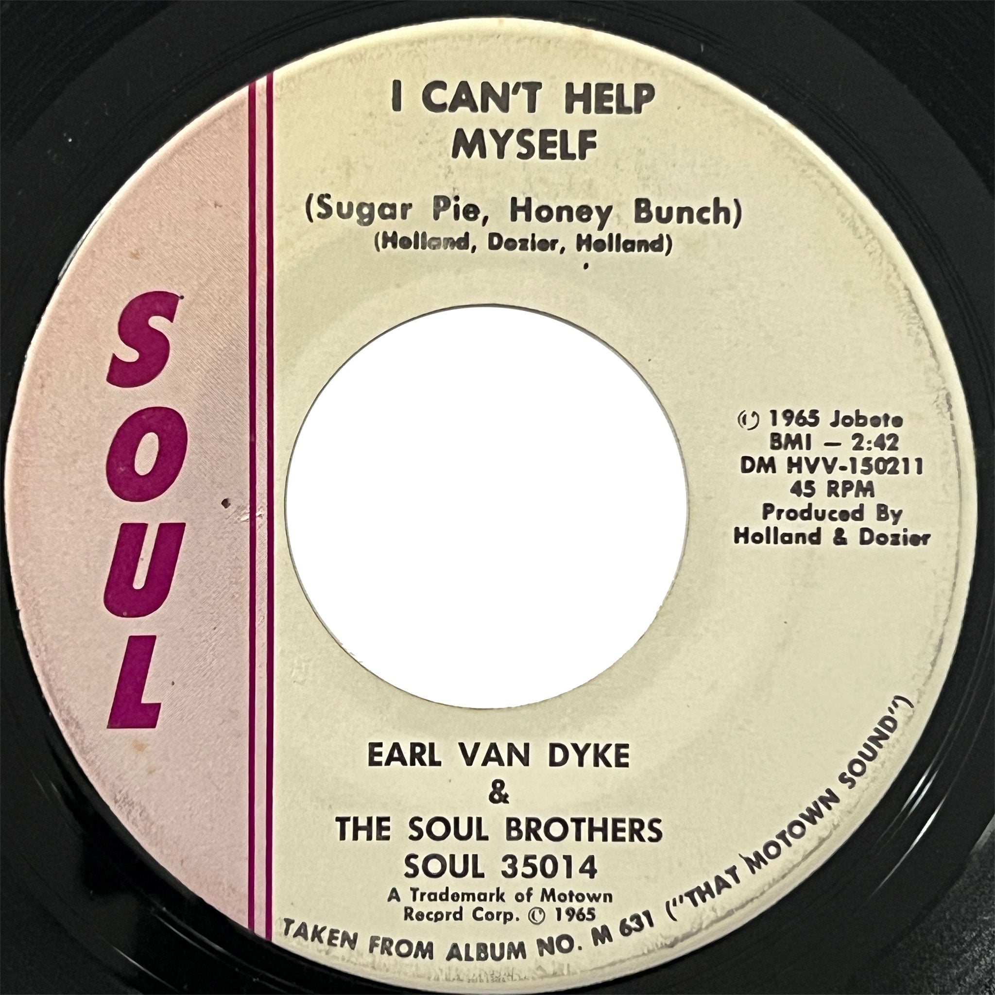 Earl Van Dyke - I Can't Help Myself