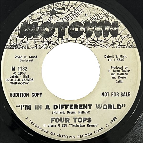 Four Tops - I'm In A Different World (promo)