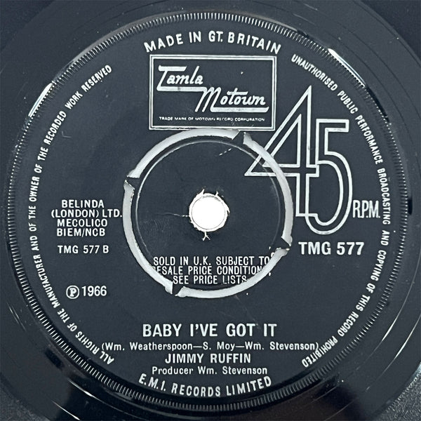 Jimmy Ruffin - Baby I've Got It (UK)
