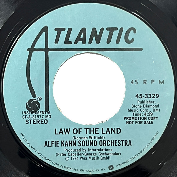Alfie Khan Sound Orchestra - Law Of The Land (promo)