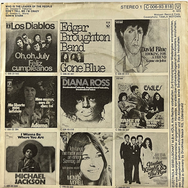 Edwin Starr - Don't Tell Me I'm Crazy (German)