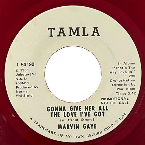 Marvin Gaye - Gonna Give Her All The Love I've Got (red)