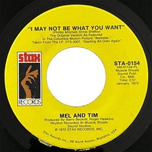 Mel and Tim - I May Not Be What You Want